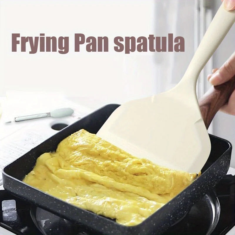 1 Pieces，Silicone Spatula，Tamagoyaki Spatula，Heat-resistant Egg Spatula，Non-Stick Cooking Spatula，Silicone Kitchen Turner，Very s