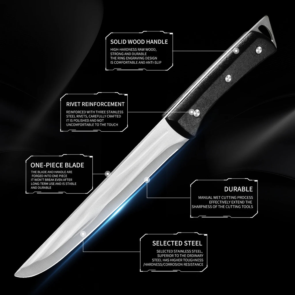 Slaughtering Knives Boning Knife Handmade Knife Professional Kitchen Knives Meat Processing Butchery Tools Outdoors Knives ﻿