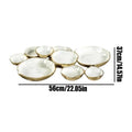 Cluster Serving Bowls 9-Grid Plate Decorative Dessert Plate Multi Bowl Platter With Compartments For Fruit Candy Meals