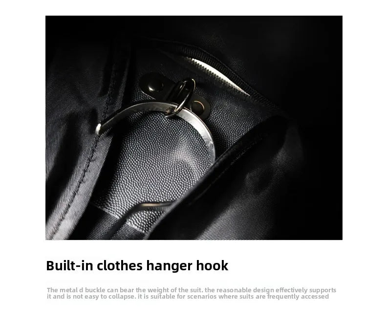 Waterproof Wear-Resistant Business Travel Suit Bag Portability Hanging Suitcase Storage Bag Convenient Oxford Cloth Coat Bag