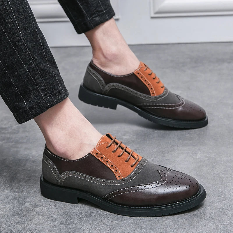 Classic Brand Men's Genuine Leather Shoes Men's Business Shoes High-end Banquet Men's Dress Shoes Versatile Men's Casual Shoes